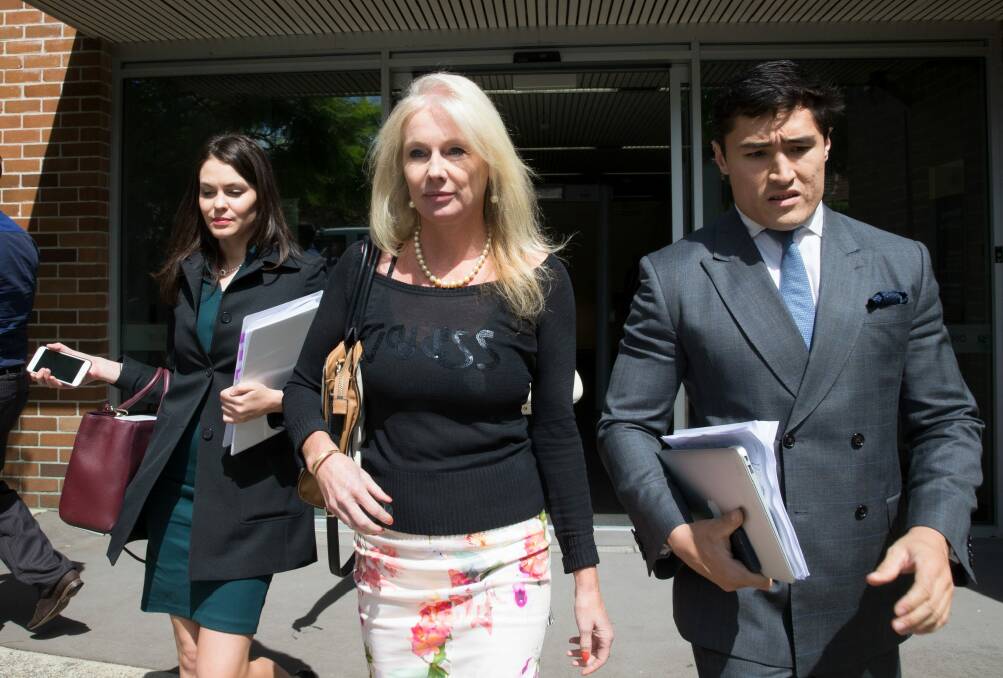 Shari-Lea Hitchcock leaves Waverley Local Court, during her previous court appearance. Photo: Janie Barrett