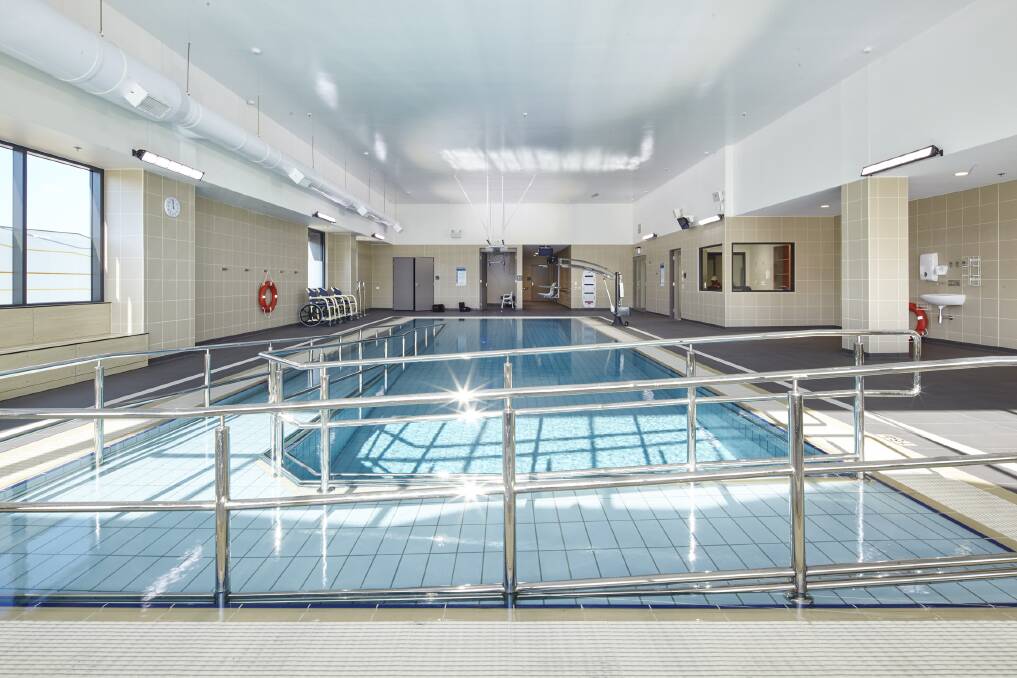 The hydrotherapy pool at the University of Canberra Hospital. Photo: Supplied