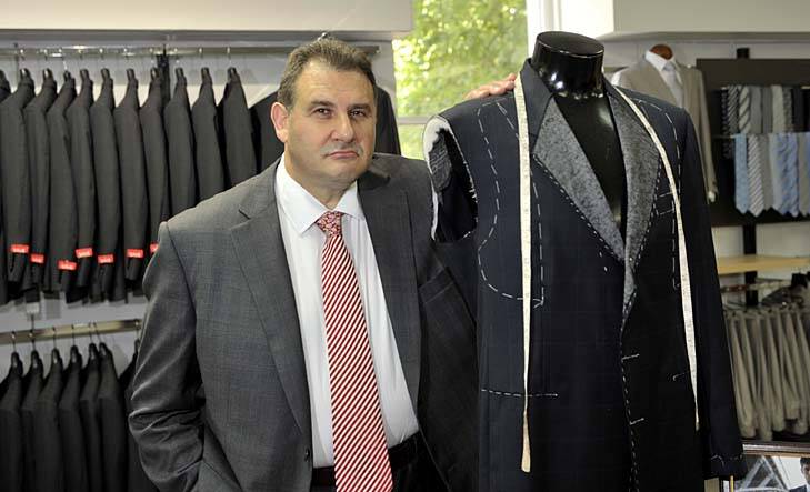 Tough decisions: Administrator Bruno Secatore at Fletcher Jones' Queen Street store. Photo: Michael Clayton-Jones