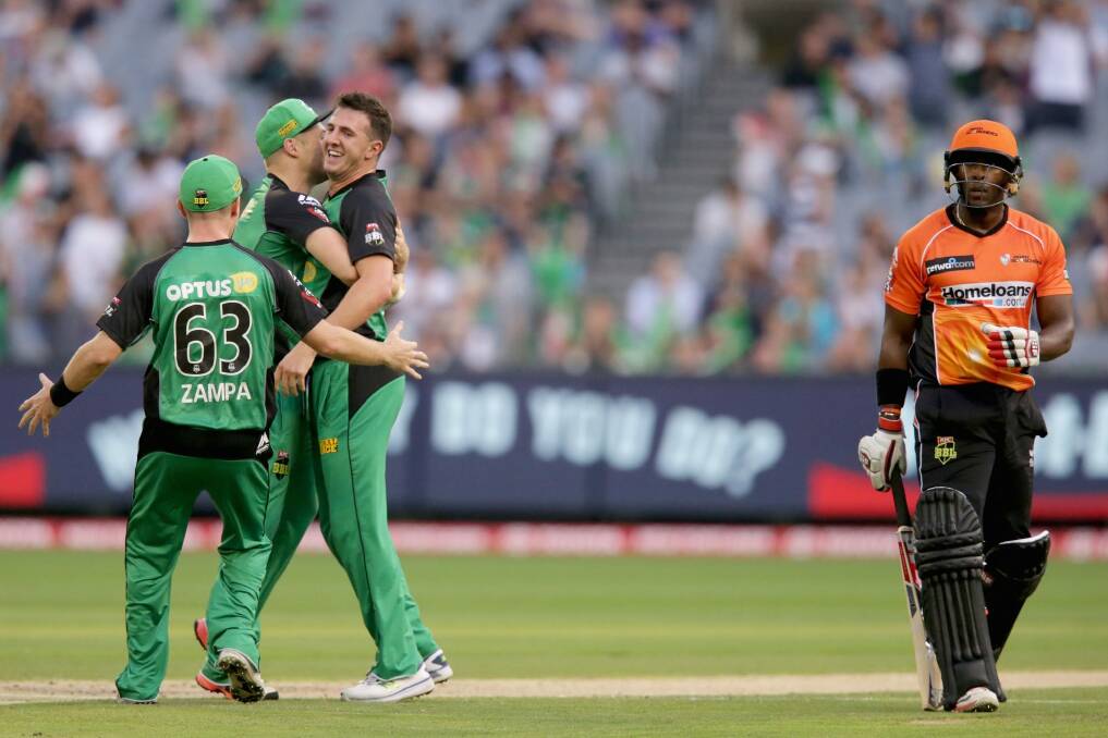 Daniel Worrall playing for the Melbourne Stars. Photo: Getty Images