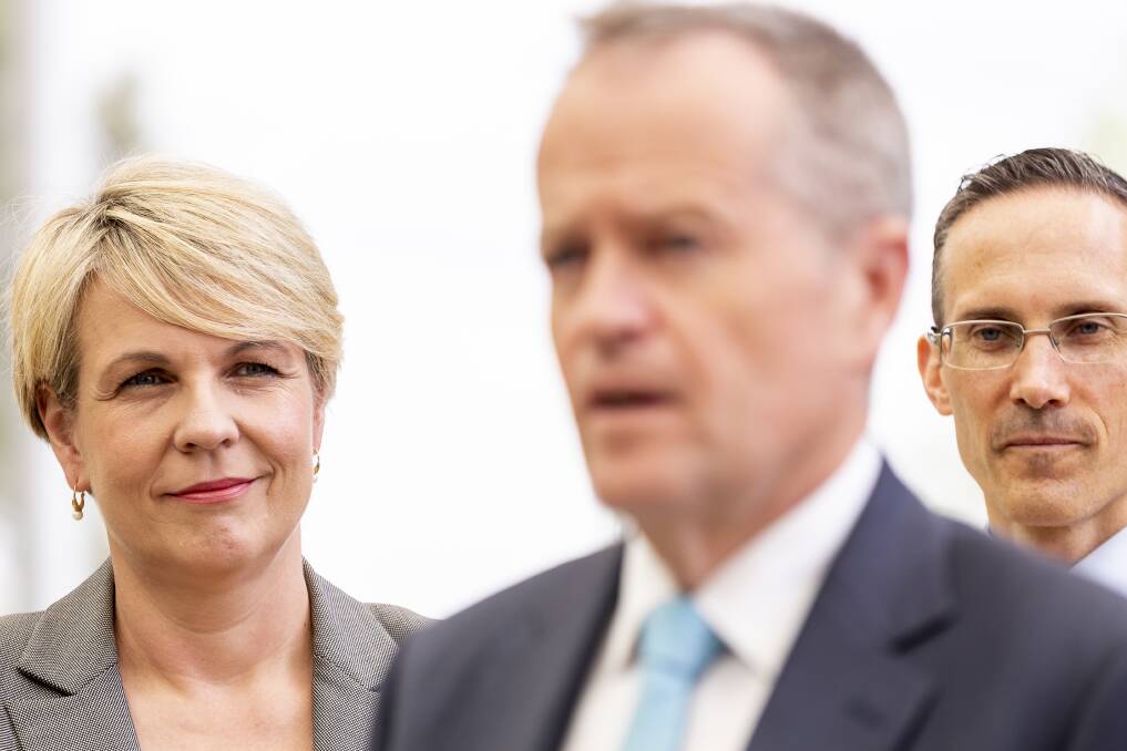 Deputy Opposition Leader Tanya Plibersek, left, led the way on Labor's interim code of conduct on sexual harassment and bullying policy. Photo: AAP