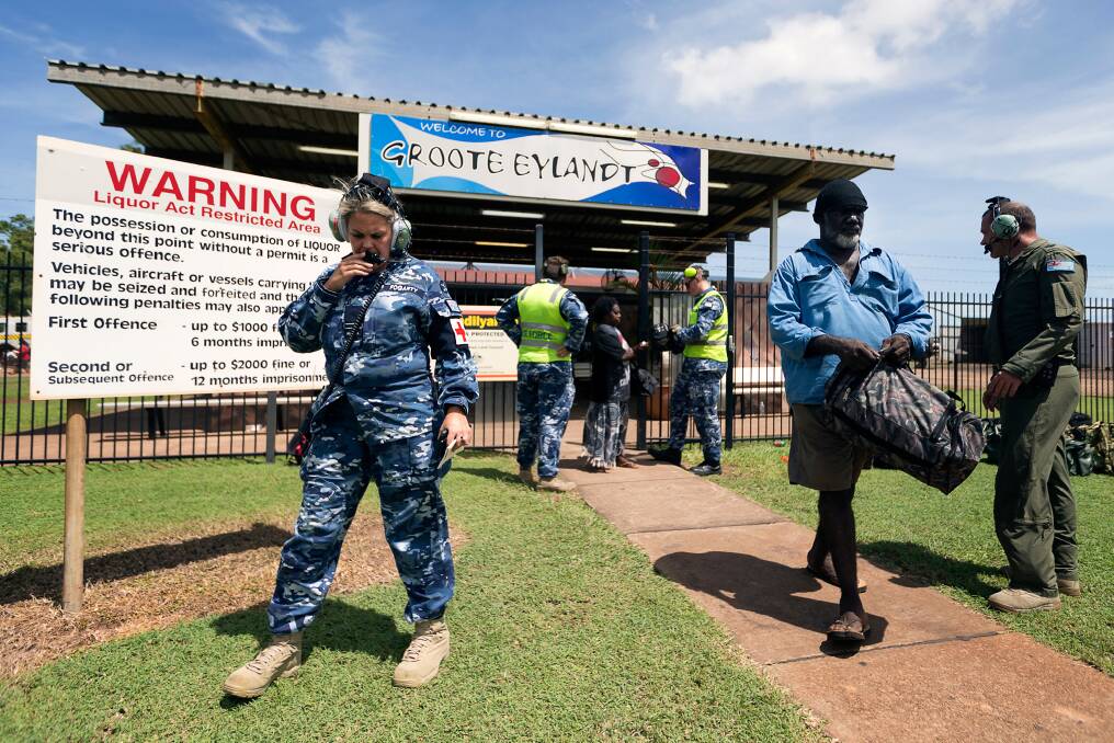 The Australian Defence Force is assisting the Northern Territory Government to evacuate remote communities in the path of Cyclone Trevor. Photo: Tristan Kennedy.
