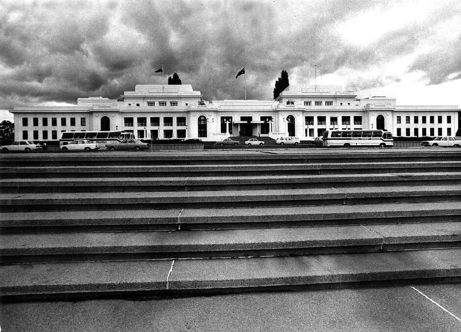Old Parliament House, aka spook city. Photo: Supplied