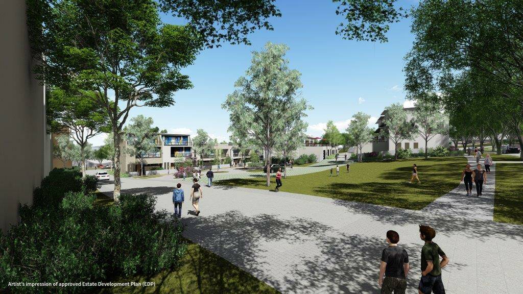 An artist's impression of the proposed Red Hill public housing precinct. Photo: Supplied