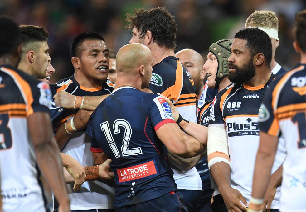The Brumbies will be licking their wounds on Saturday morning. Photo: AAP