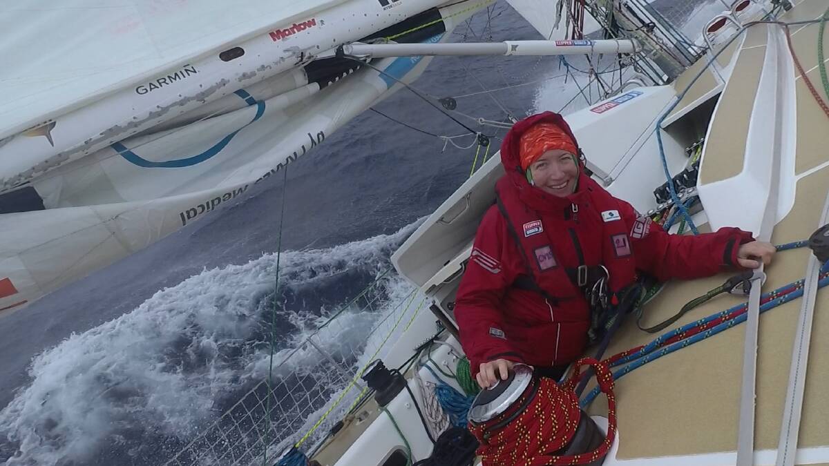 Change of scenery: Samantha Harper is swapping the Canadian winter for the Sydney to Hobart with Dare to Lead.  Photo: Clipper Racing
