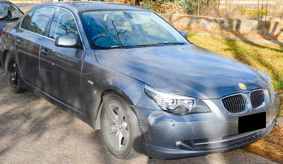 Police believe the drivers of this stolen car are linked to the theft and a number of other serious offences in Canberra. Photo: Supplied