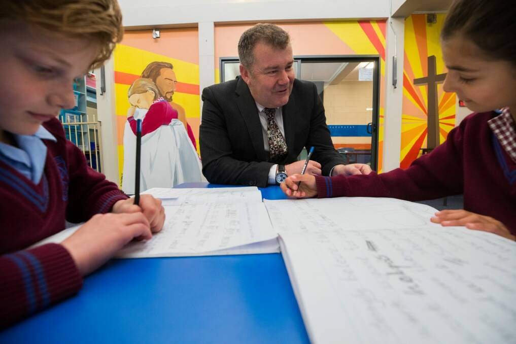 St Christopher's Primary School principal Adrian Glasby said kids left the school with a strong moral compass Photo: Jason South