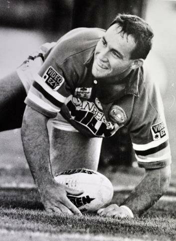 Jason Croker as part of the Raiders' 1994 premiership team.