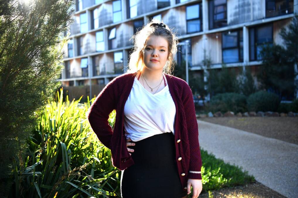 Caitlin is speaking out about the dangers of risky drinking at residential colleges Photo: Joe Armao, Fairfax Media.