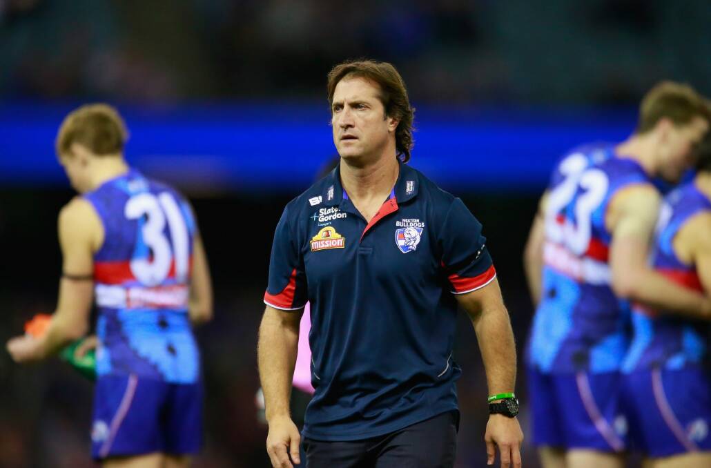 Luke Beveridge: "It's really difficult to win every quarter these days, but that's our objective." Photo: Getty Images