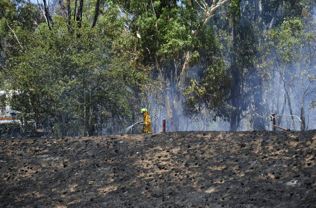 Firefighters have warned that more bushfires like last weekend's Mount Taylor blaze could be on the way. Photo: Melissa Adams