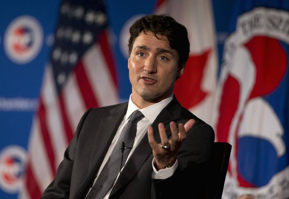 Canadian Prime Minister Justin Trudeau has welcomed refugees since coming to office. Photo: AP
