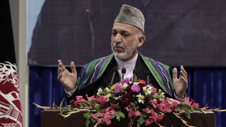 Afghan President Hamid Karzai says the war has brought a lot of suffering and no gains. Photo: AP