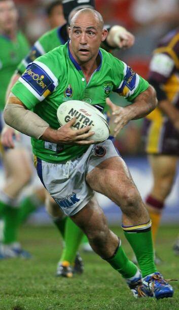 Jason Croker during the twilight of his time with the Raiders. Photo: Getty Images
