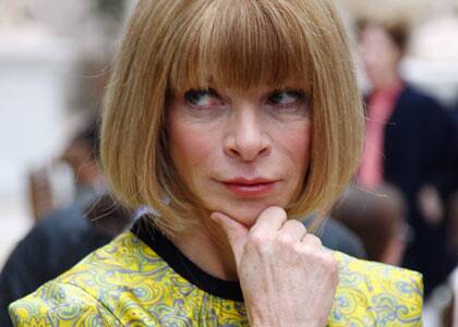 Anna Wintour, the most influential woman in fashion and editor of Vogue.
