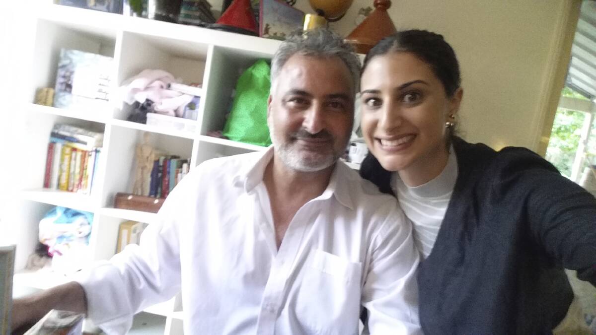 Hazem Hamouda with his Australian-born daughter, Lamisse. Photo: Supplied