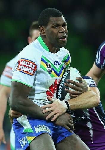 Raiders winger Edrick Lee played with a heavy heart against the Storm after the death of a family member. Photo: Getty Images