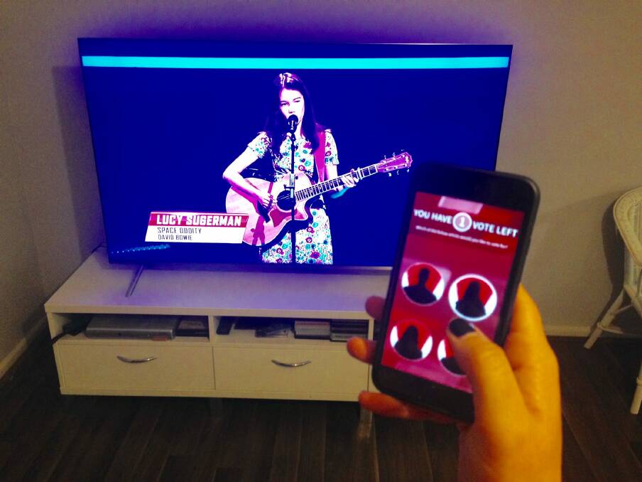 People can vote for Canberra singer Lucy Sugerman in The Voice by using the app. Photo: Bree Winchester