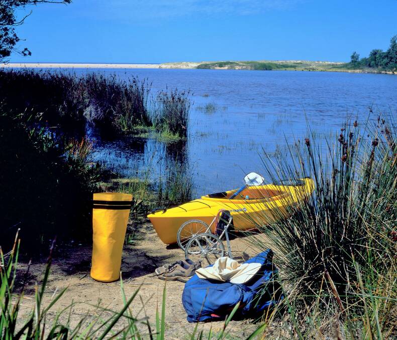 Paddle power: Klaus Hueneke has explored many south coast waterways by kayak. Photo: Klaus Hueneke