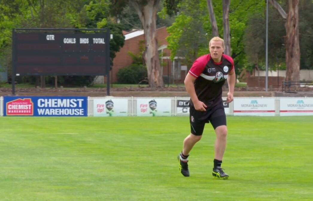 Hannah Mouncey opened up on 60 Minutes on Sunday and will play for Ainslie in Canberra next year. Photo: 60 Minutes