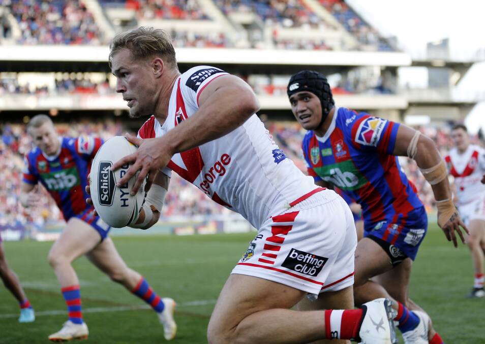 I'm a Dragons fan but I didn't know who Jack de Belin was. I do now. Photo: AAP