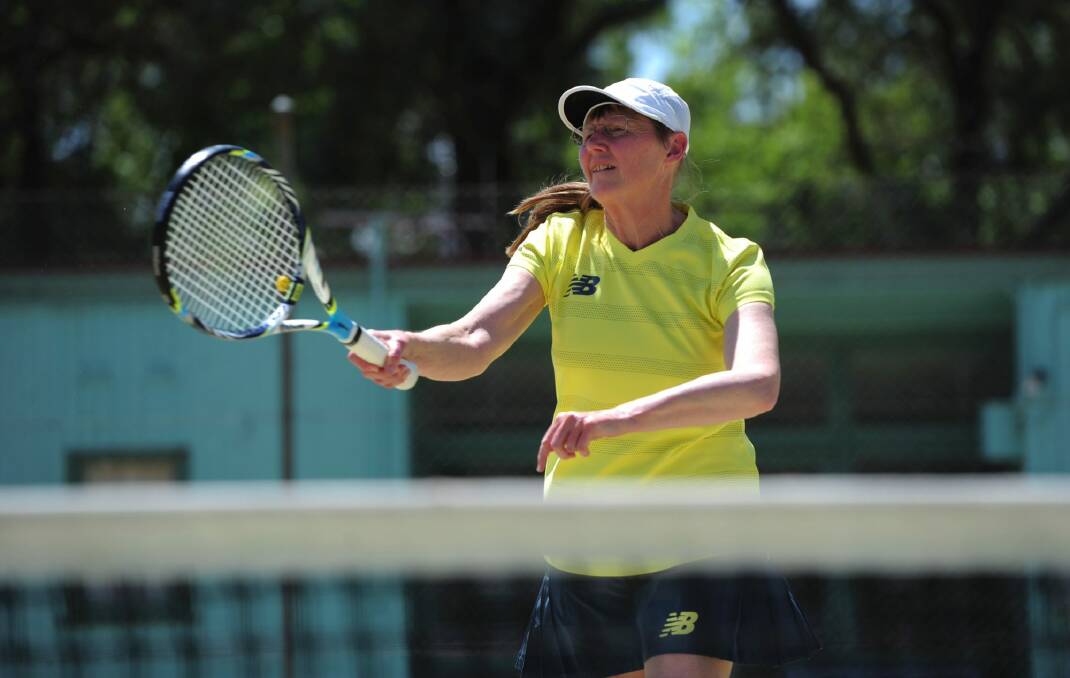Ros Balodis has been inducted into the Tennis ACT hall of fame. Photo: Graham Tidy