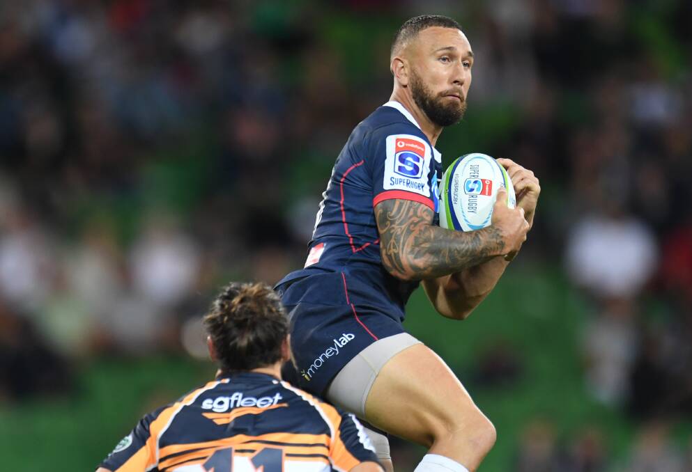 Quade Cooper was again one of the Rebels' best. Photo: AAP
