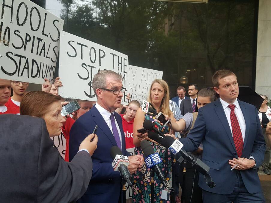 Labor leader Michael Daley outside the NSW Land and Environment Court on Wednesday. Photo: Supplied