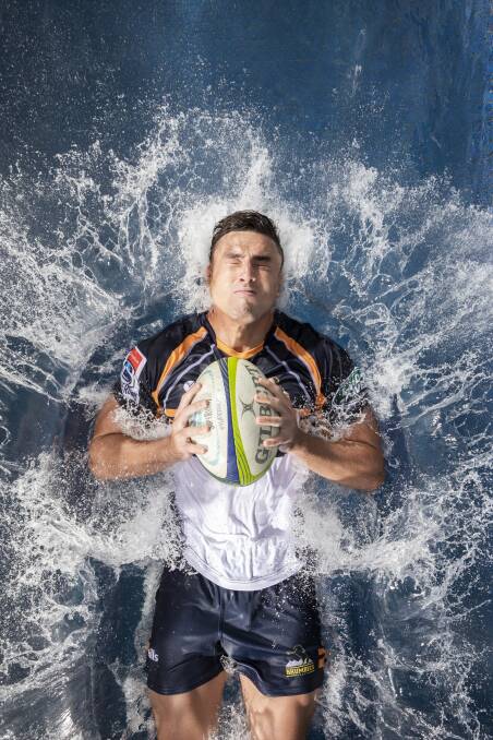 Tom Banks, the ACT Brumbies' flying fullback, at The Canberra Times photoshoot before the start of the Super Rugby season.  Photo: Sitthixay Ditthavong