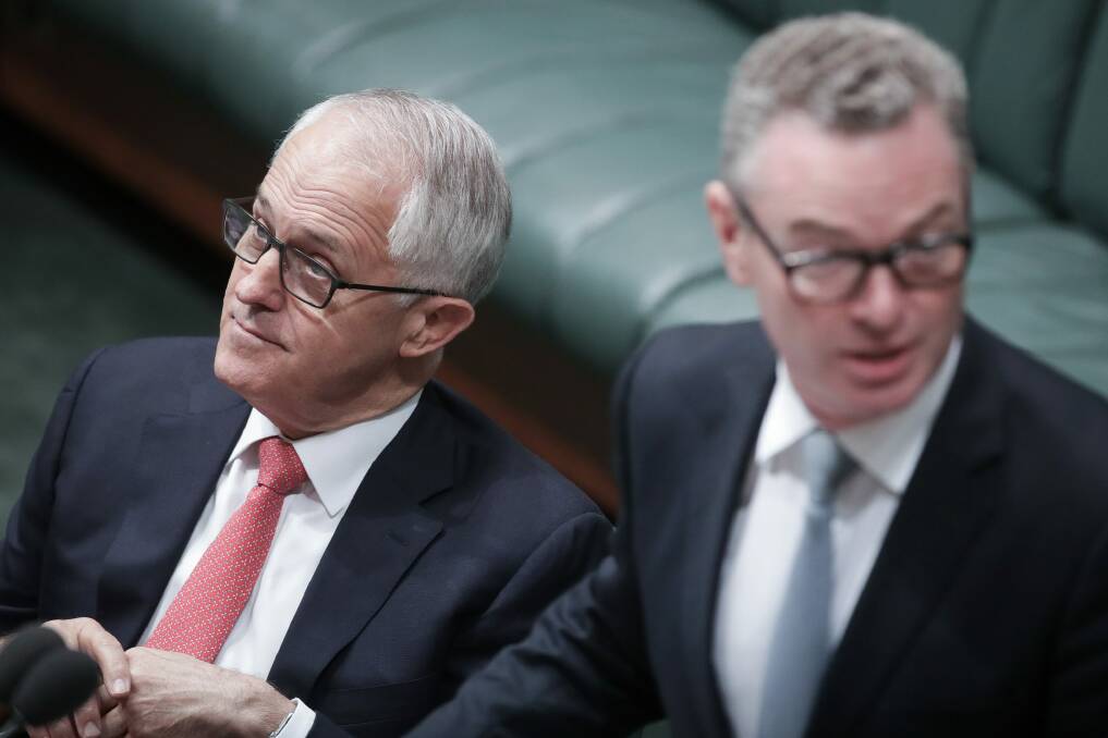 Defence Industry Minister Christopher Pyne will ignore Malcolm Turnbull's lead on amendments. Photo: Alex Ellinghausen