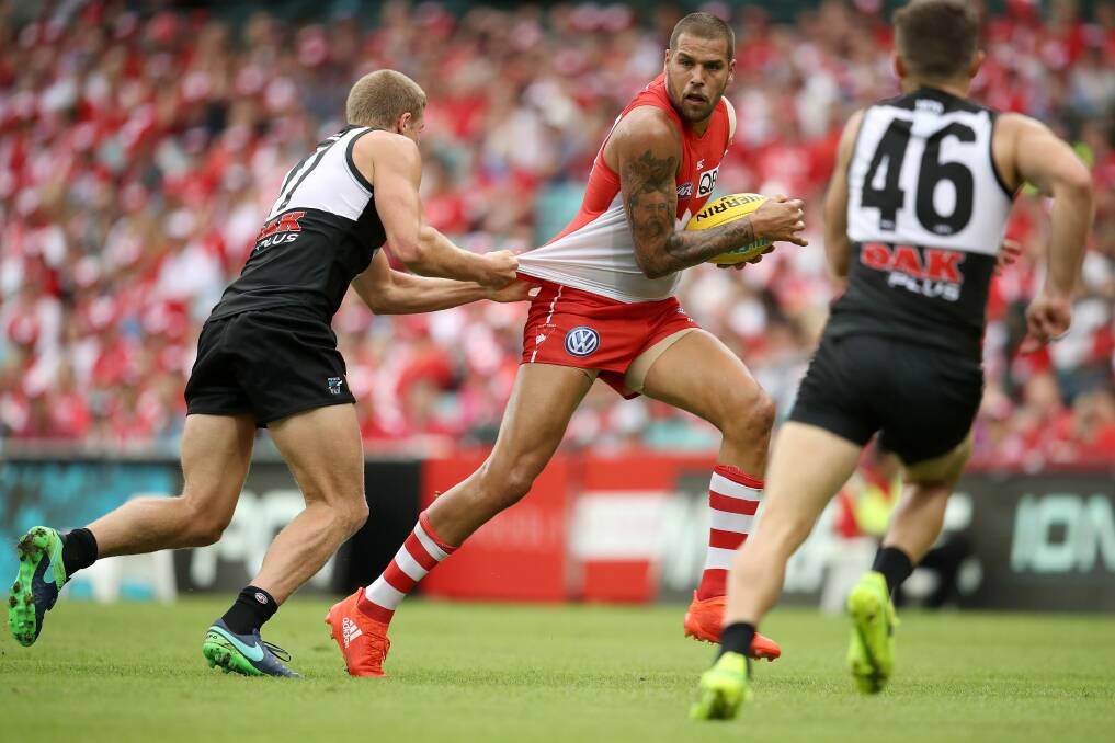 Milestone man: Lance Franklin plays his 250th AFL game on Friday night. Photo: Getty