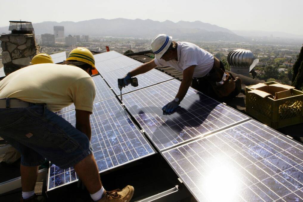 The price of solar cells is falling, their efficiency is improving, and the price of electricity is rising. Photo: AP