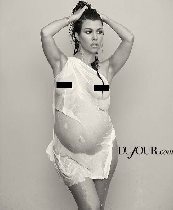 Kourtney Kardashian Pregnant And Naked - Pregnant Kourtney Kardashian attempts to break the internet with nude photo  shoot | The Canberra Times | Canberra, ACT