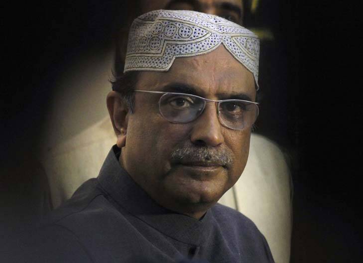 The 56-year-old Pakistan President Asif Ali Zardari was air-lifted to hospital in Dubai on Tuesday. Photo: AP