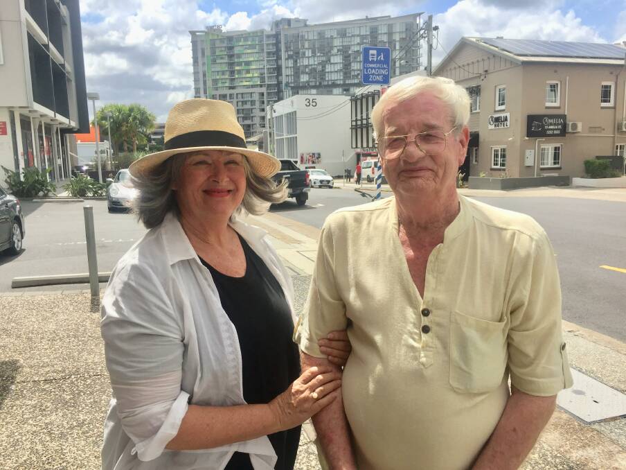 Former Whiskey Au Go Go waitress Donna Phillips and convicted murderer and Port News editor, Billy Stokes, in Amelia Street where the Whiskey Au Go Go was located. Photo: Tony Moore