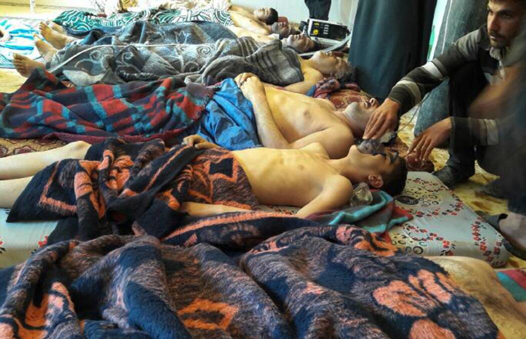 Victims of last week's chemical weapons attack in Khan Sheikhou. Photo: Alaa Alyousef 