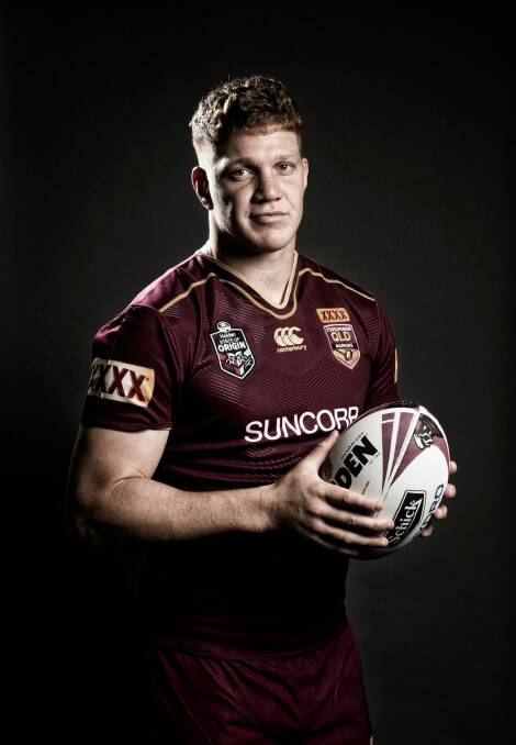Red hot: Dylan Napa ran for more than 100 metres and made 24 tackles on debut for Queensland. Photo: Getty Images