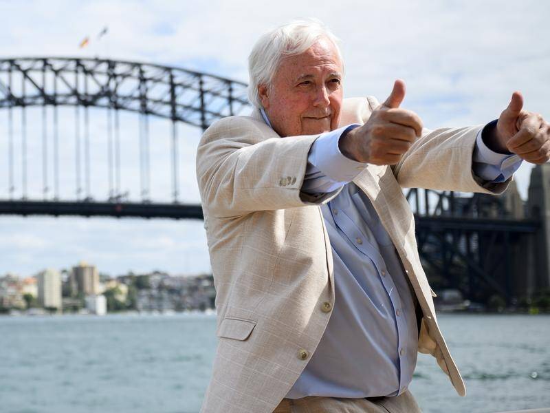 Queensland mining magnate Clive Palmer poses after relaunching plans to build the Titanic II. (Bianca De Marchi/AAP PHOTOS)