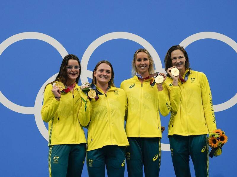 Australians can gather together at live sites and watch parties to enjoy the Paris 2024 Games. (AP PHOTO)