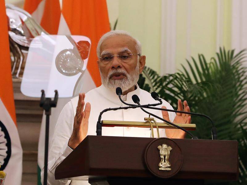 "You are meeting at a time of deep global divisions," Narendra Modi said in a message to the summit. (EPA PHOTO)