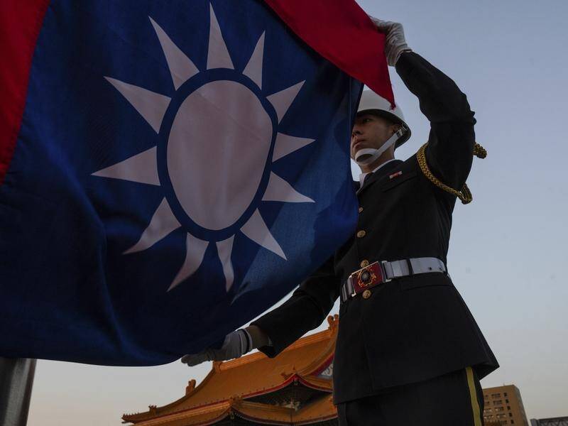 Taiwan's air force is on alert and its Defence Ministry is monitoring Chinese test firing. (AP PHOTO)