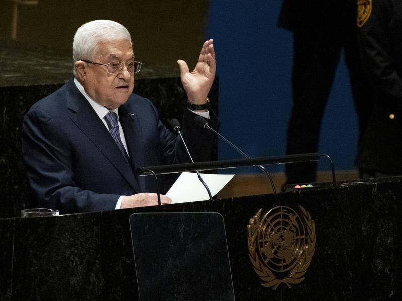 Palestinian President Mahmoud Abbas has condemned attacks on civilians in the Middle East. (AP PHOTO)