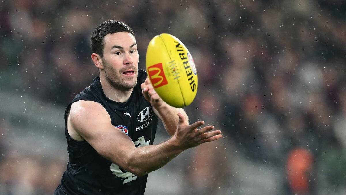 Carlton defender Mitch McGovern is set to play against Port Adelaide after hip flexor issues. (Joel Carrett/AAP PHOTOS)