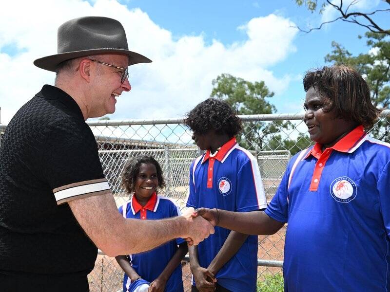 Anthony Albanese has announced a $4 billion investment to boost Indigenous housing in the NT. (Lukas Coch/AAP PHOTOS)