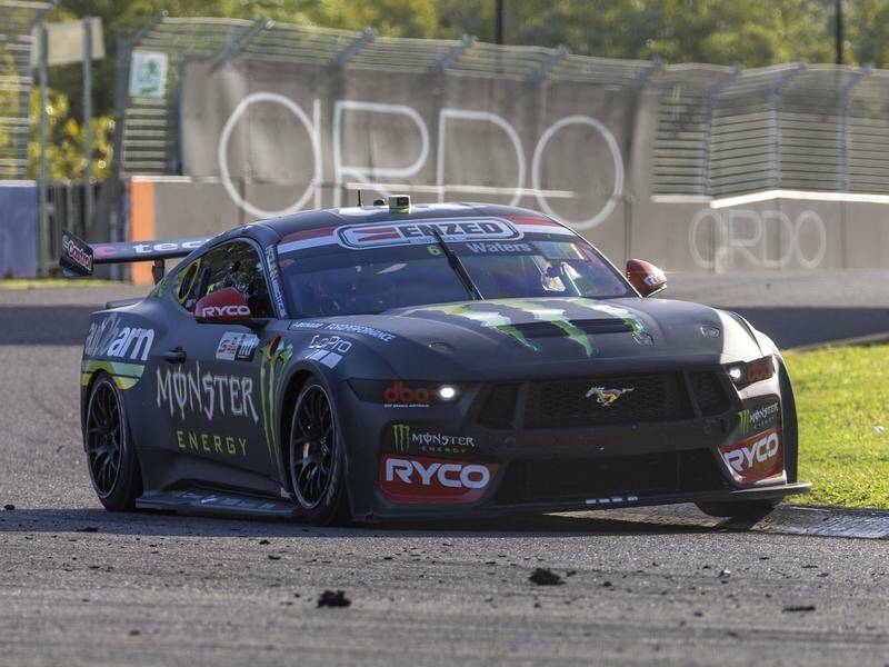 After a win in Townsville, Cam Waters has put his Mustang on pole for the opening race in Sydney. Photo: HANDOUT/EDGE PHOTOGRAPHICS