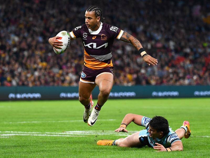 Tristan Sailor is seeking an improved display for Brisbane against South Sydney. (Jono Searle/AAP PHOTOS)