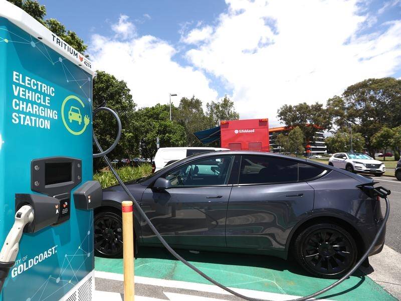 Almost half of Australian drivers will consider buying an electric vehicle for their next purchase. (Jason O'BRIEN/AAP PHOTOS)