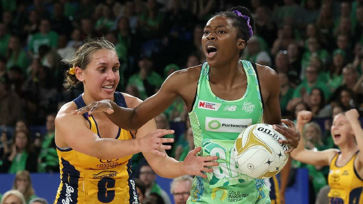 The Fever's Shanice Beckford bounced back from a turnover-riddled opening quarter. (Richard Wainwright/AAP PHOTOS)