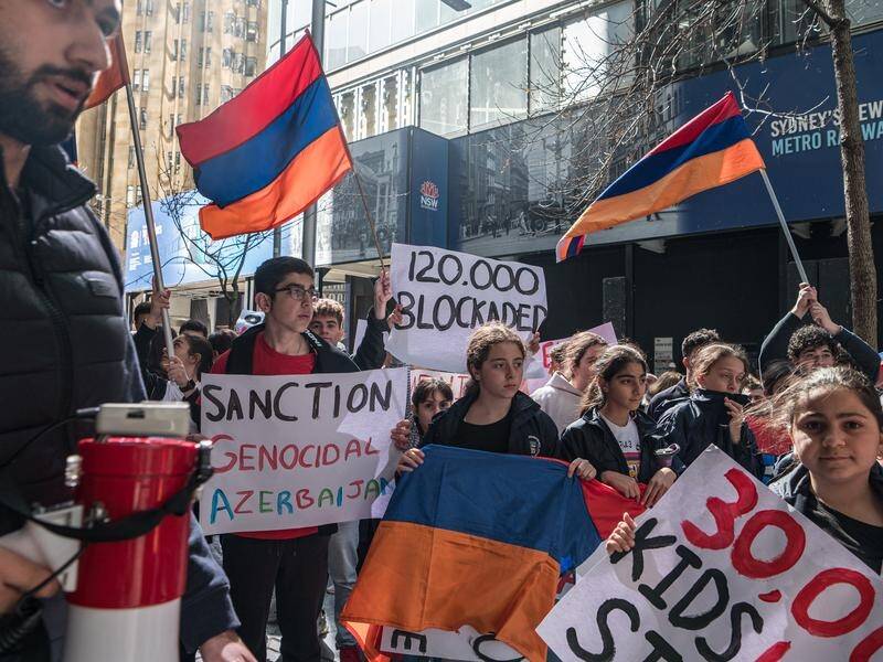 Armenian-Australians are calling on the government to increase pressure to end the Artsakh blockade. (Flavio Brancaleone/AAP PHOTOS)